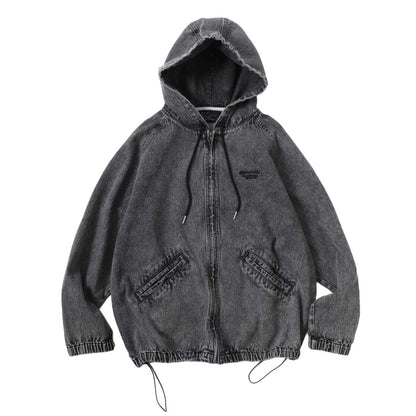 Mark Gonzales マークゴンザレス デニムジャケット メンズ フーディ 別注 オーバーサイズ デニム リアルツリーカモ ジップアップパーカー 総柄パーカー（3135030002）
