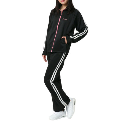 soleildor ソレイルドール ジャージ 上下 レディース 大きいサイズ セットアップ スポーツウェア トレーニングウェア ブランド おしゃれ トップス パンツ 長袖 ゆったり ランニングウェア（0362210001）