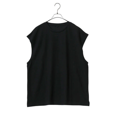 marukawa ドライ ダブルフェイス ポンチ ノースリーブ メンズ レディース ユニセックス Tシャツ 袖なし カットソー トップス インナー 速乾性 ストレッチ イージーケア素材 とろみ 快適 着心地 ベーシック シンプル ミニマル（0183010005）