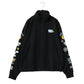 SMILEY FACE スマイリーフェイス スウェット トレーナー メンズ 裏起毛 ビッグシルエット ゆったり ハーフジップ シンプル ロゴ入り 長袖 大きいサイズ レディース（0122510147）