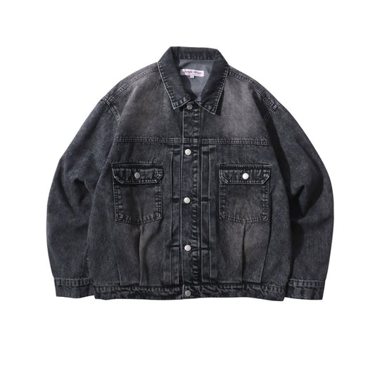 JUNGLE STORM ジャングルストーム デニムジャケット 2nd type メンズ レディース ユニセックス トラッカージャケット G-ジャン 10.5oz ルーズ シルエット（3112210029）