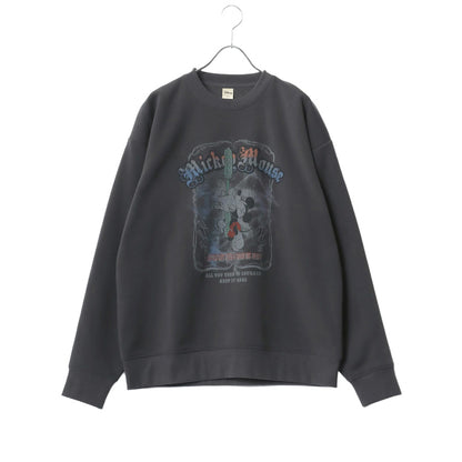 Disney ディズニー スウェット トレーナー メンズ 裏起毛 ビッグシルエット オーバーサイズ ゆったり シンプル ロゴ入り ワンポイント おしゃれ かわいい レディース（0122280286）