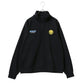 SMILEY FACE スマイリーフェイス スウェット トレーナー メンズ 裏起毛 ビッグシルエット ゆったり ハーフジップ シンプル ロゴ入り 長袖 大きいサイズ レディース（0122510147）