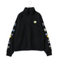 SMILEY FACE スマイリーフェイス スウェット トレーナー メンズ 裏起毛 ビッグシルエット ゆったり ハーフジップ シンプル ロゴ入り 長袖 大きいサイズ レディース（0122510147）