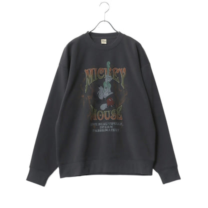 Disney ディズニー スウェット トレーナー メンズ 裏起毛 ビッグシルエット オーバーサイズ ゆったり シンプル ロゴ入り ワンポイント おしゃれ かわいい レディース（0122280286）