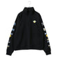 SMILEY FACE スマイリーフェイス スウェット トレーナー メンズ 裏起毛 ビッグシルエット ゆったり ハーフジップ シンプル ロゴ入り 長袖 大きいサイズ レディース（0122510147）