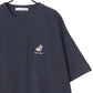 Lazar ラザル Tシャツ メンズ レディース ユニセックス 半袖 ビッグシルエット オーバーサイズ ロゴ ワンポイント 刺繍 アニマル柄 犬柄 猫柄 カットソー トップス（0115030059）