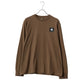 LOGOS park ロゴスパーク Tシャツ 長袖 メンズ レディース ユニセックス ワンポイント ボックス ロゴ ブランド ロンT アウトドア カットソー トップス リサイクル天竺 ベーシック（0112281291）