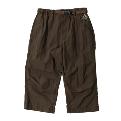 GERRY ジェリー 接触冷感 クロップドパンツ メンズ レディース ユニセックス 7七分 七分丈パンツ UVカット ウエストゴム ベルト付き ナイロン ワンポイント ブランド ロゴ 抜群のフィット感 アウトドア（5191120093）