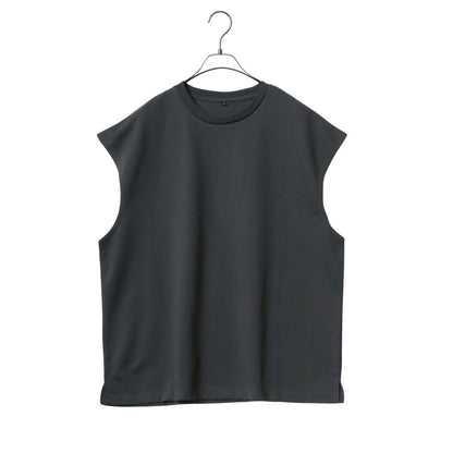 marukawa ドライ ダブルフェイス ポンチ ノースリーブ メンズ レディース ユニセックス Tシャツ 袖なし カットソー トップス インナー 速乾性 ストレッチ イージーケア素材 とろみ 快適 着心地 ベーシック シンプル ミニマル（0183010005）