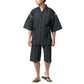marukawa 甚平 甚兵衛 メンズ 涼しい おしゃれ 大きいサイズ じんべい jinbei しじら織 生地 半袖 上下セット 綿100 和服 和装 ルームウェア お祭り 花火大会 イベント（3192210014）