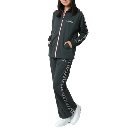 Kappa カッパ ジャージ 上下 レディース セットアップ 大きいサイズ スポーツウェア トレーニングウェア ブランド おしゃれ トップス パンツ 長袖 ゆったり ランニングウェア