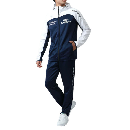 soleildor ソレイルドール スポーツウェア メンズ ジャージ 上下 セットアップ トレーニングウェア ブランド おしゃれ トップス パンツ 長袖 大きいサイズ ゆったり（0162210002）