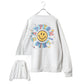 SMILEY FACE スマイリーフェイス スウェット トレーナー メンズ 裏起毛 ビッグシルエット ゆったり シンプル ロゴ入り 長袖 大きいサイズ おしゃれ かわいい レディース（0122510146）