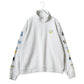 SMILEY FACE スマイリーフェイス スウェット トレーナー メンズ 裏起毛 ビッグシルエット ゆったり ハーフジップ シンプル ロゴ入り 長袖 大きいサイズ レディース（0122510147）