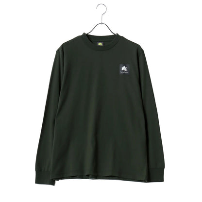 LOGOS park ロゴスパーク Tシャツ 長袖 メンズ レディース ユニセックス ワンポイント ボックス ロゴ ブランド ロンT アウトドア カットソー トップス リサイクル天竺 ベーシック（0112281291）