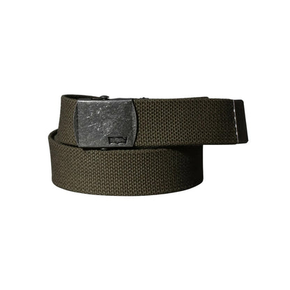 Levi's リーバイス GI ガチャベルト 35mm バックル 日本製 MADE IN JAPAN ブランド ロゴ ロングサイズ カジュアル ワーク 長さの調整～110cmまで可能（7718990101）