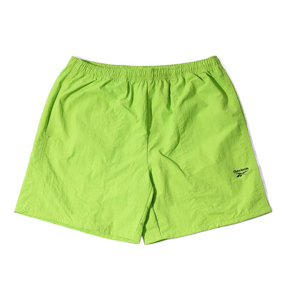 Reebok リーボック 水陸両用 バギーショーツ メンズ レディース ユニセックス ブランド ワンポイント ロゴ ナイロン ハーフパンツ UVカット 裏メッシュ ウエストゴム 短パン ひざ上 山 川 海 プール 水着 半 ズボン（5183610028）