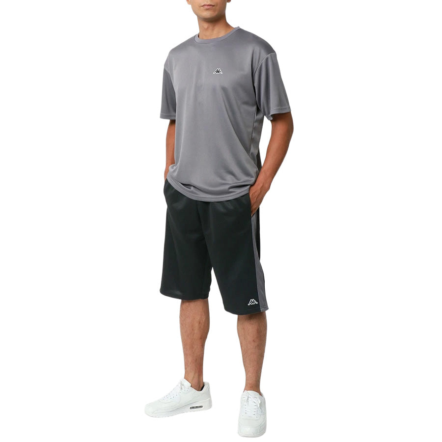 Kappa カッパ スポーツウェア 上下 メンズ 半袖 大きいサイズ ブランド ゆったり セットアップ ジムウェア ヨガウェア フィットネス エクササイズ ジョギング（0162520007）