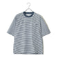 ヒヤロン 接触冷感 Tシャツ 半袖 ボーダー メンズ レディース ユニセックス クルーネック ポケット付き ポケT ひんやり 涼しい(0111690023)