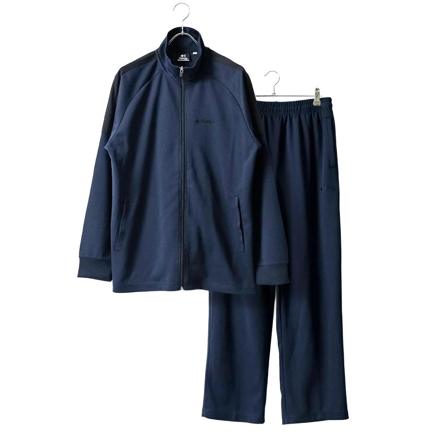 Kaepa ケイパ ジャージ 上下 メンズ セットアップ ドライ 吸汗速乾 UVカット スポーツウェア トレーニングウェア ブランド ロゴ おしゃれ トップス パンツ 長袖 大きいサイズ ゆったり かっこいい ランニングウェア 散歩（0167140067）