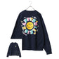 SMILEY FACE スマイリーフェイス スウェット トレーナー メンズ 裏起毛 ビッグシルエット ゆったり シンプル ロゴ入り 長袖 大きいサイズ おしゃれ かわいい レディース（0122510146）