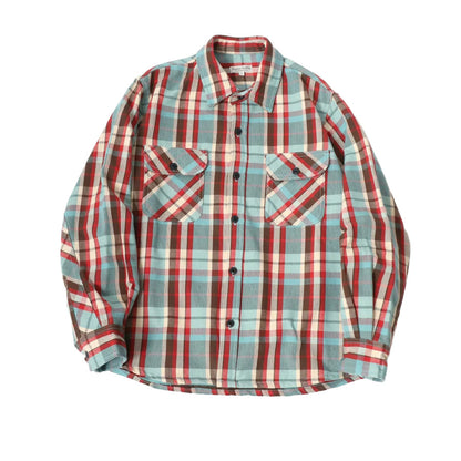 TOUCAN SURFING トゥーカンサーフィン ヘビーウェイト ネルシャツ チェックシャツ 裏起毛 綿100% ヘビーネルシャツ オーバーサイズ 厚手 アウター トップス（2141120001）