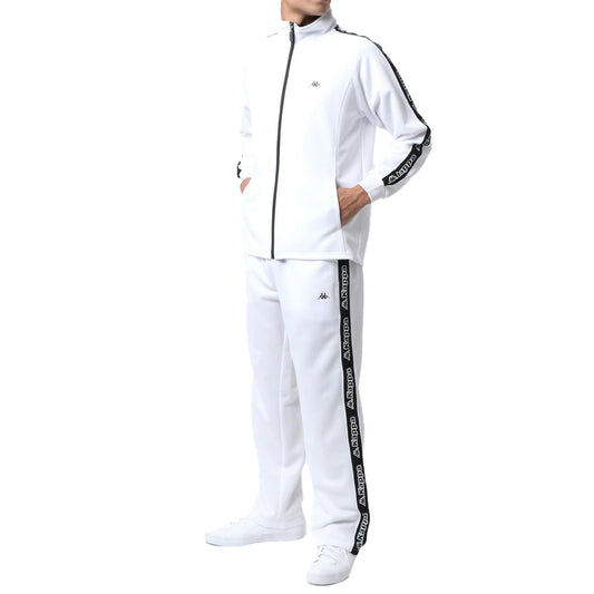 kappa カッパ ジャージ 上下 メンズ セットアップ スポーツウェア トレーニングウェア ブランド おしゃれ トップス パンツ 長袖 大きいサイズ ゆったり かっこいい ランニングウェア（0162520002）