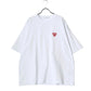 Lazar ラザル Tシャツ メンズ レディース ユニセックス 半袖 ロゴ ワンポイント 刺繍 ビッグシルエット オーバーサイズ ハート柄 カットソー（0115030058）