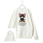 Tom and Jerry トムとジェリー スウェット トレーナー メンズ 裏起毛 ビッグシルエット オーバーサイズ ゆったり シンプル ロゴ入り ワンポイント 長袖 キャラクター 大きいサイズ レディース（0122280285）