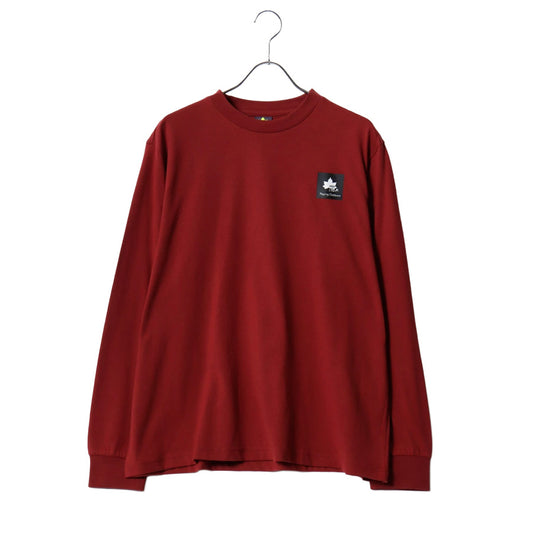 LOGOS park ロゴスパーク Tシャツ 長袖 メンズ レディース ユニセックス ワンポイント ボックス ロゴ ブランド ロンT アウトドア カットソー トップス リサイクル天竺 ベーシック（0112281291）