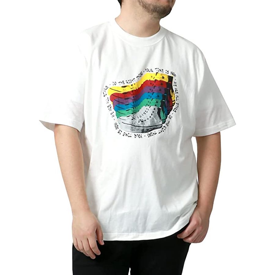 【大きいサイズ】CONVERSE コンバース キングサイズ  大きいサイズ ロゴ プリント Tシャツ 半袖