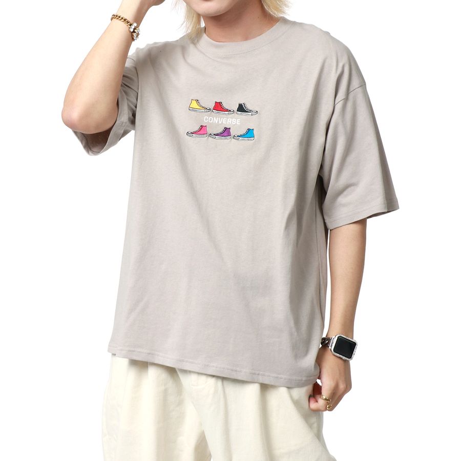 CONVERSE コンバース Tシャツ メンズ 半袖 シューズ（0112281036）