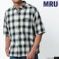 MRU チェックシャツ メンズ 半袖