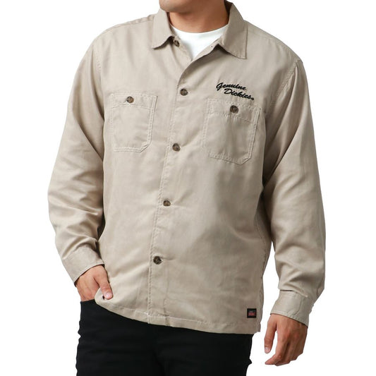 【大きいサイズ】GENUINE Dickies ジェニュインディッキーズ 大きいサイズ キングサイズ ワークシャツ スエード 長袖（6842280609）