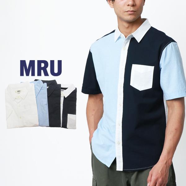 MRU オックスフォードシャツ 半袖 メンズ
