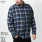 【大きいサイズ】marukawa 大きいサイズ メンズチェックシャツ 長袖（6842280590）